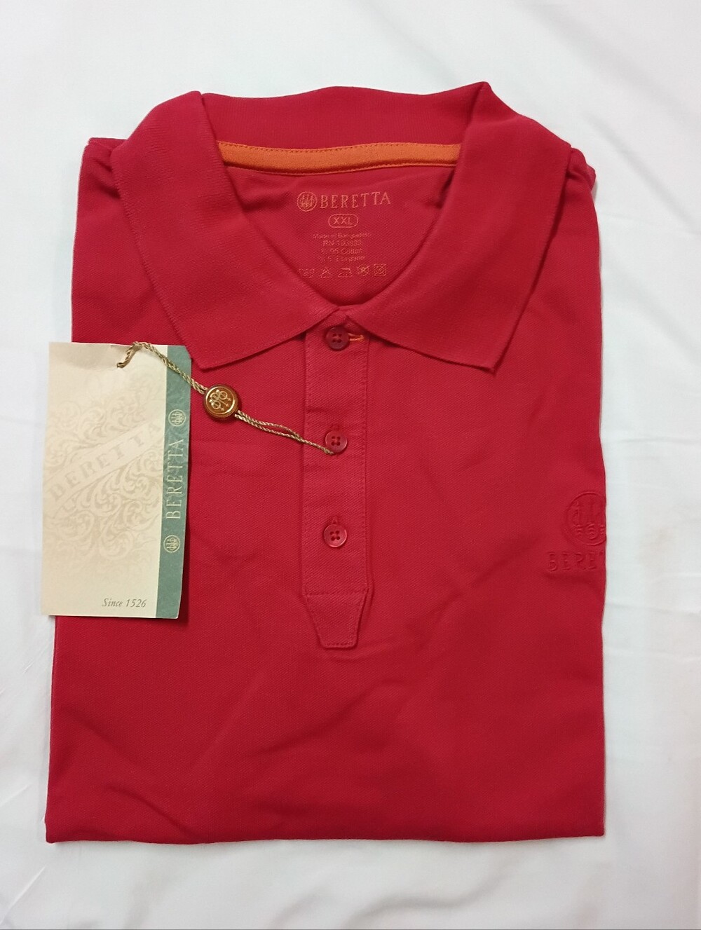 Beretta Men's Classic Red Polo Shirt